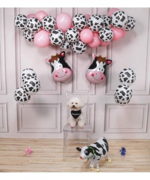 Cow Party Balloons- 58 Pcs Farm Party Balloons Set of Cow Foil Balloons- Cow Print Balloons- Baby Pink Balloons- Walking Cow ...