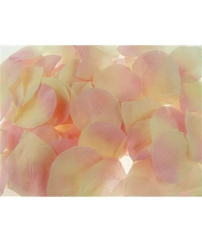 Faux Rose Petals Confetti Table Scatter- 400 Pcs (Pink/Ivory) - Pink/Ivory - C311N5KQDMX $5.36 Confetti