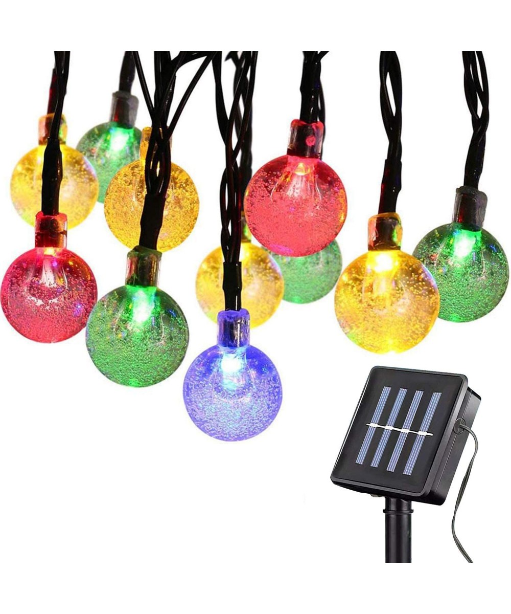 Solar Globe String Lights 21ft 30 LED- Solar Powered Christmas Lights Waterproof Decorative Lights- Wedding- Garden- Home Dec...