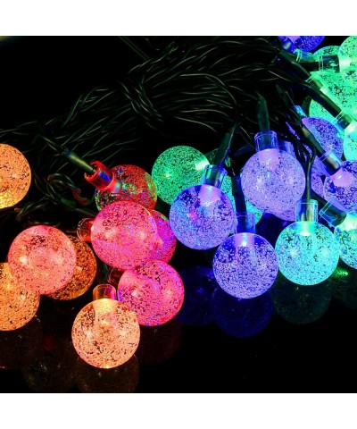 Solar Globe String Lights 21ft 30 LED- Solar Powered Christmas Lights Waterproof Decorative Lights- Wedding- Garden- Home Dec...