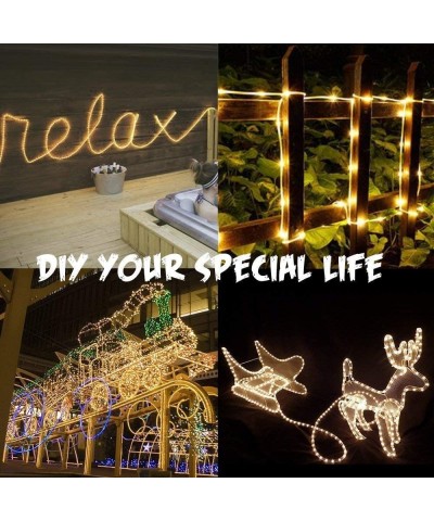 LED Rope Lights 120V Waterproof Connectable Led Strip Lights for Indoor Outdoor Rope Lights Waterproof Decorative Lighting Ba...