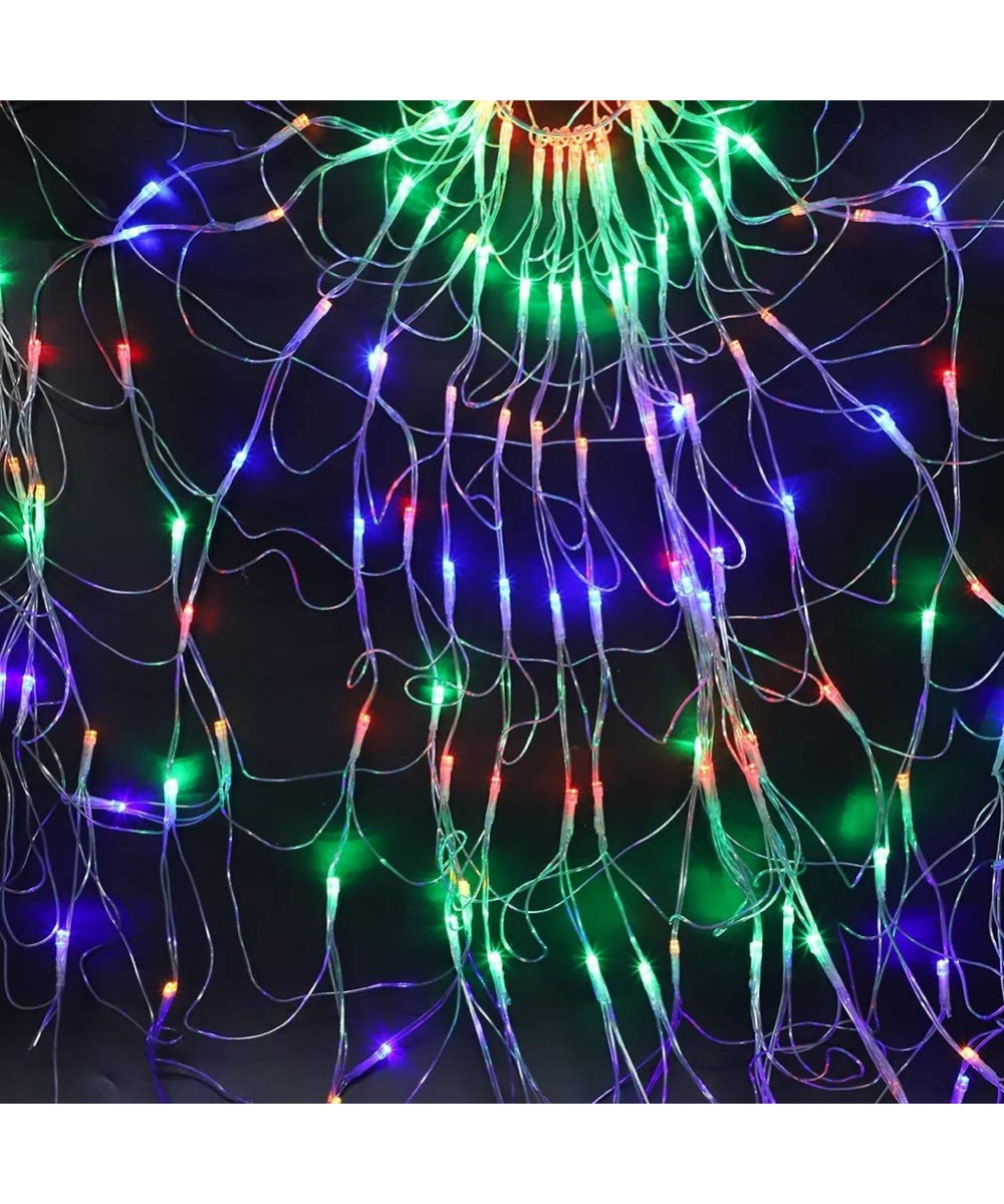 Colorful Decorative Net Lights- 160LED Outdoor Decoration Mesh Light- Waterproof for Christmas Window Display - CA19I2YNNZA $...
