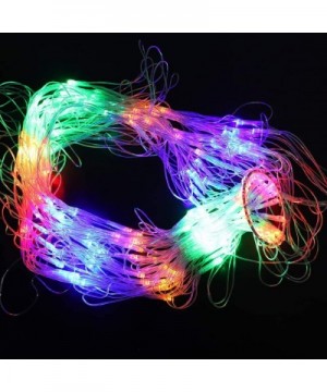 Colorful Decorative Net Lights- 160LED Outdoor Decoration Mesh Light- Waterproof for Christmas Window Display - CA19I2YNNZA $...