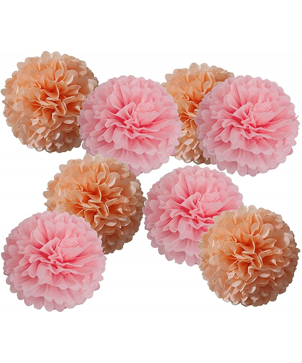 Paper Pom Poms Decorations for Party-12 Inch-Light Pink and Peach-Pack of 12 - 12 Inch-pink and Peach - CK18A7LCW5L $5.88 Tis...