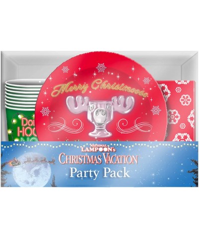 Christmas Vacation Moose Stumble 60 Piece Paper Party Tableware Set- Multicolored - CL18WAL0H46 $28.99 Party Packs