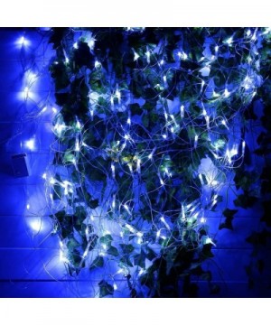 Blue Net Lights Christmas-Outdoor Decorative Mesh Lights with Remote-Drama Opera Wedding Party Background Light-9.8ft x 6.6ft...