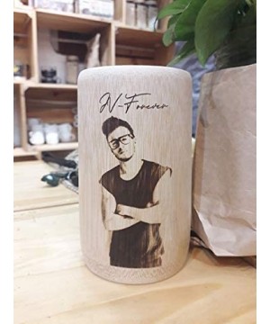 Custom Text and Image Engraved Cup - Natural Bamboo Cup - 8 oz - 100% Ecofriendly and Biodegradable Cups - CZ199C4EX4N $21.14...