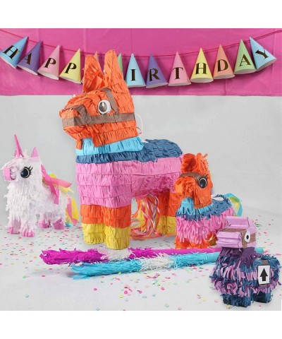 Donkey Pinatas - 2 Sizes Mexican Pinatas with Hanging Loop (13 x17 in)- Colorful Festival Party Supplies Favor for Fiestas- C...