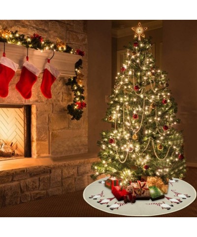 36 inches Christmas Tree Skirt- Burlap Santa Xmas Tree Skirt for Christmas Decorations Indoor Outdoor - CV18XI7RY4A $11.86 Tr...