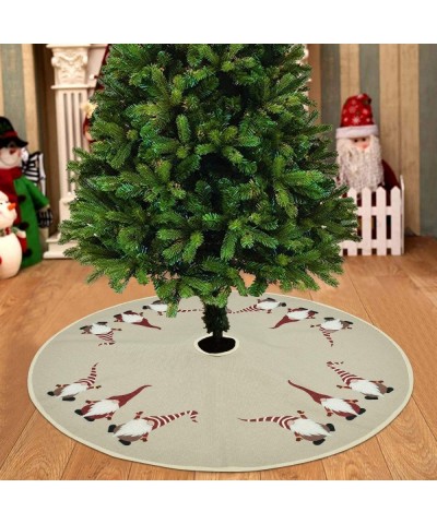 36 inches Christmas Tree Skirt- Burlap Santa Xmas Tree Skirt for Christmas Decorations Indoor Outdoor - CV18XI7RY4A $11.86 Tr...