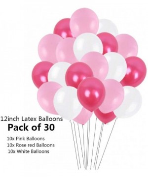 Birthday Decorations- Birthday Party Supplies for girl and women include 62Pcs Banner Rose and Pink Balloons for 7th 10th 13t...