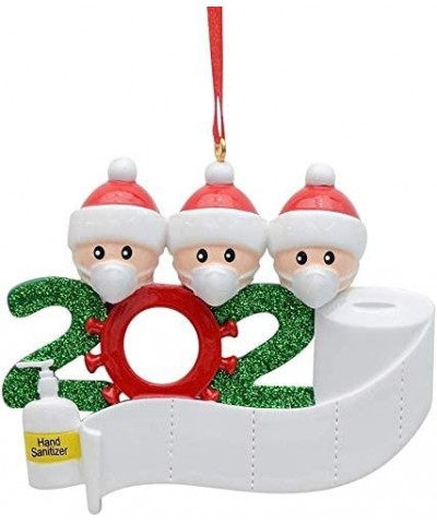 Christmas Ornament with Face Mask Hand Sanitizer Toilet Paper Personalized Survivor Family 2020 Christmas Holiday Decorations...