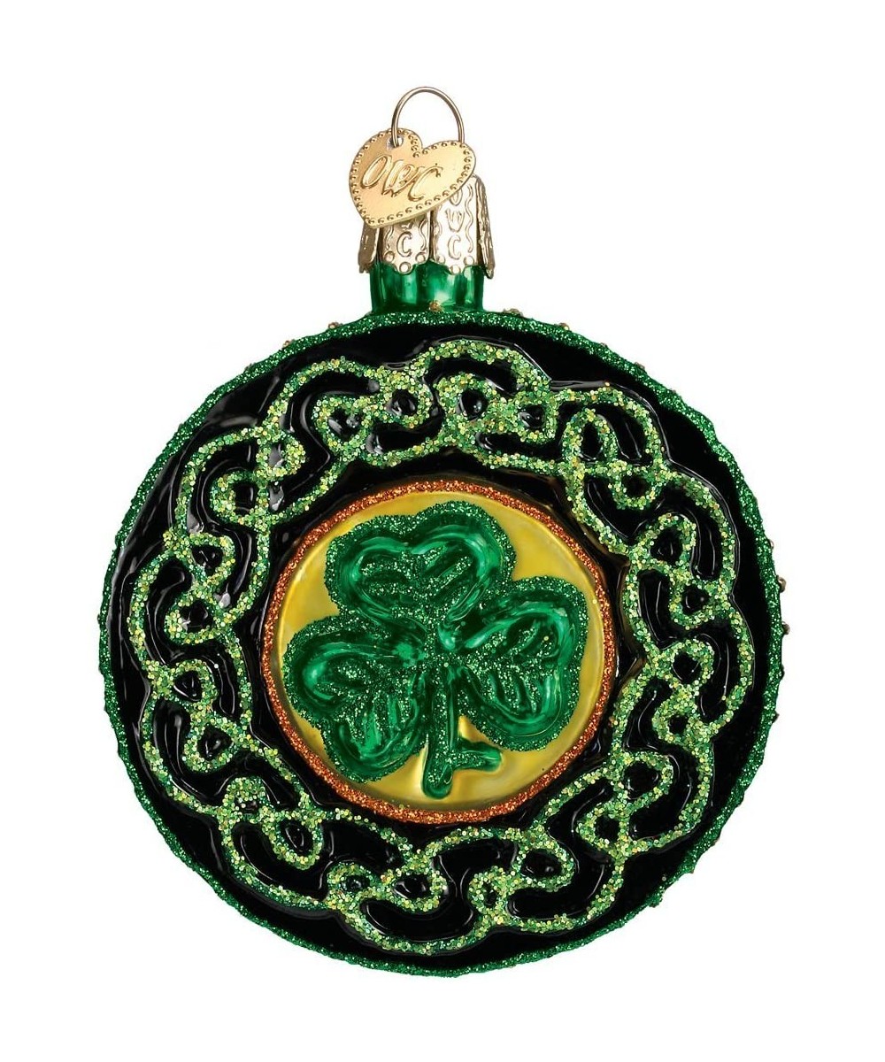 Christmas Glass Blown Ornament S-Hook Gift Box- Vacation Collection (Celtic Brooch) - Celtic Brooch - C618G5RI0ZQ $14.67 Orna...