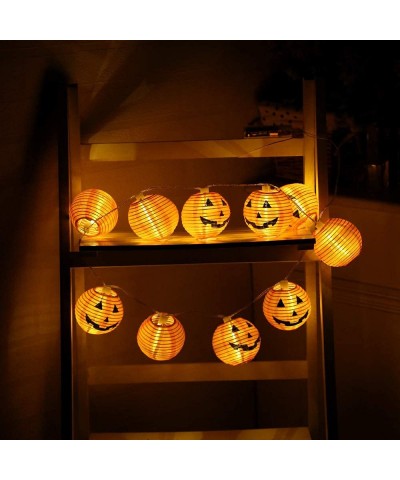 Lightning Deals Pumpkin String Lights-Halloween 20 LED Halloween Indoor Decor Fairy Lights Battery-Powered Warm Lights by ZYo...