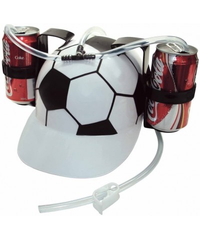 Soda Cola Beer Hat Cap Drinking Helmet with Straw for Party Game(Soccer Football) - C012J0TD9TR $11.88 Party Hats