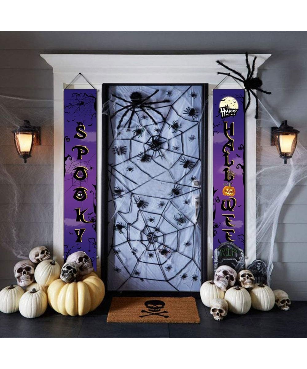 Halloween Outdoor Decoration Trick or Treat Banner Halloween Spooky Boo Banner Set for Front Door Home Decor - C318XSCQO7E $5...