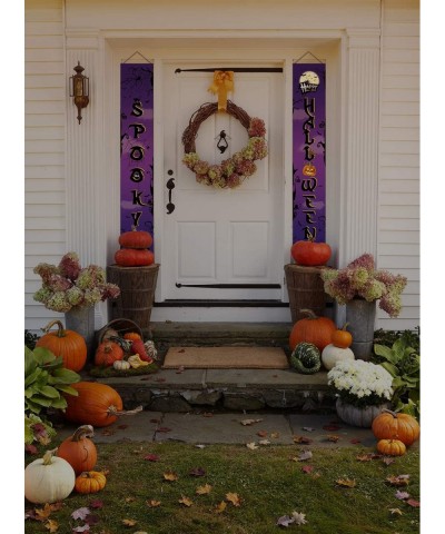 Halloween Outdoor Decoration Trick or Treat Banner Halloween Spooky Boo Banner Set for Front Door Home Decor - C318XSCQO7E $5...