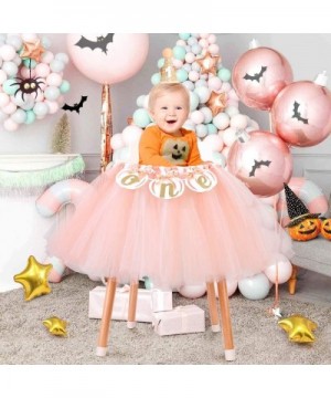 Little Pumpkin 1st Birthday Banner - Ribbon Tulle High Chair Banner.Halloween Birthday Party Decorations.Fall Photography Bac...