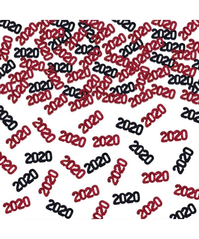 2020 Red Black Confetti - Graduation Party Supplies Decoration - Anniversary- Birthday and Variety of Events - Pack of 1000/2...