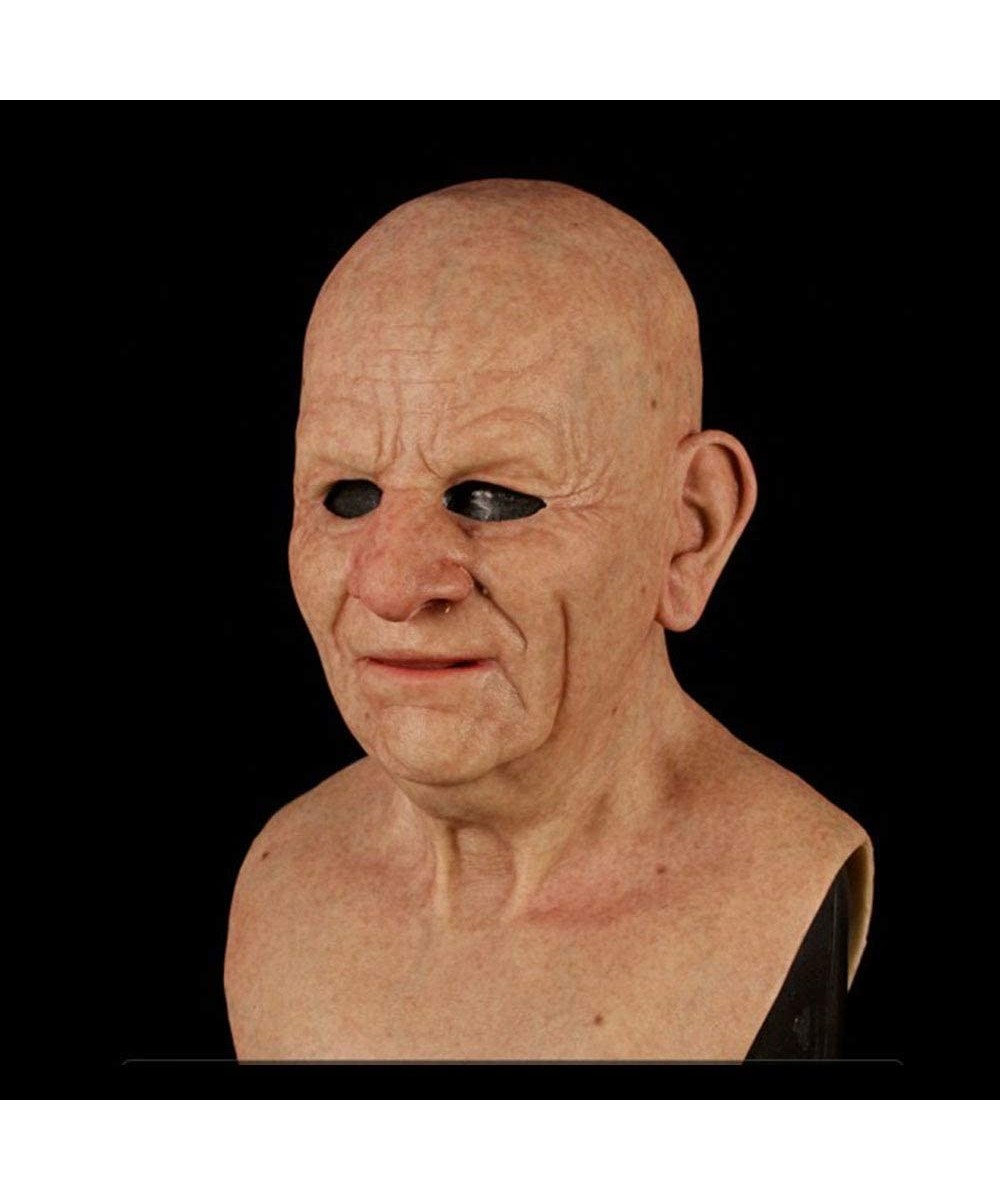 Another Me-The Elder- Realistic Old Man Mask- Wrinkle Face Mask- Latex Full Head Mask for Masquerade Halloween Party Realisti...