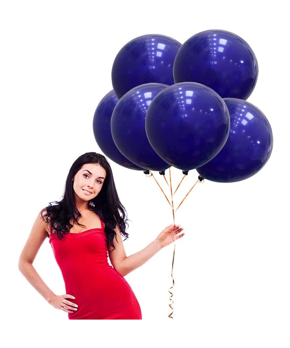 18 Inch Dark Blue Big Balloons 25 Pack Thick Latex Balloons Durable Party Balloon - Dark Blue - C519CMN8N3N $11.09 Balloons