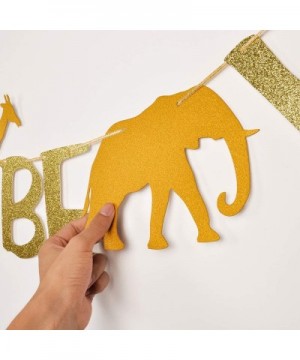 Born to Be Wild Glitter Gold Banner 50pcs Star Garlands Baby 1st Safari Birthday Baby Shower Wild One Party Backdrop Decorati...