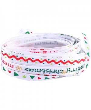 Christmas Ribbon Gift Wrapping Printed Grosgrain Satin Ribbons for Gift Wrapping 12pcs (Whiteï¼‰ - White - CH19IE4WT45 $5.47 ...