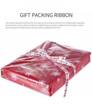 Christmas Ribbon Gift Wrapping Printed Grosgrain Satin Ribbons for Gift Wrapping 12pcs (Whiteï¼‰ - White - CH19IE4WT45 $5.47 ...