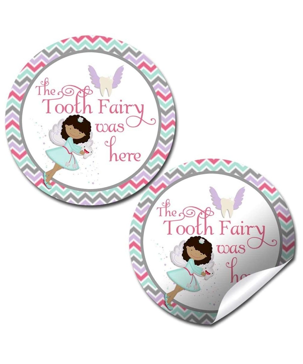 Official Tooth Fairy Thank You Stickers for Girls- 20 2" Circle Stickers by AmandaCreation- Great for Seals & Labels- Tooth F...