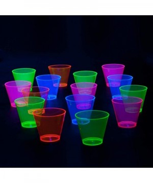 N265298 Party Supplies Set/Blacklight UV Glow in The Dark Kit- 9" Plates- 6" Plates- 10 oz. Tumblers- 9 oz. Tumblers- Cutlery...