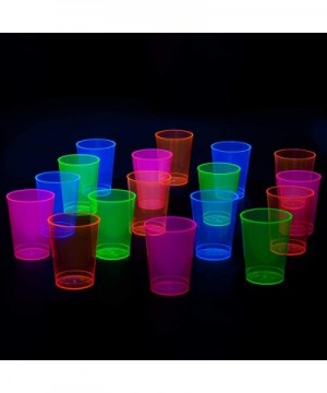 N265298 Party Supplies Set/Blacklight UV Glow in The Dark Kit- 9" Plates- 6" Plates- 10 oz. Tumblers- 9 oz. Tumblers- Cutlery...