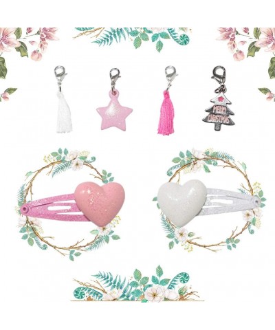 Girls Advent Calendar-DIY Hair Jewelery 2019 Countdown to Christmas for Girls Kids Include Fashion Hair Ties Pins-Cut Charms ...