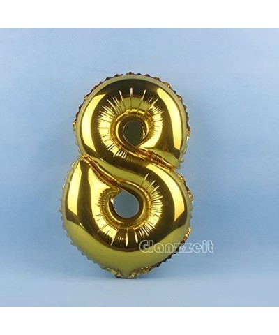 16 Inch Gold Balloons Decor Letters A to Z Numbers 0 to 9 for Wedding Prom Birthday Party (Number 8) - Number 8 - C617YGUHRU4...