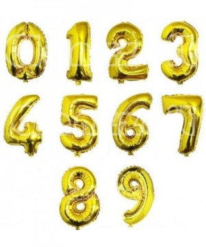 16 Inch Gold Balloons Decor Letters A to Z Numbers 0 to 9 for Wedding Prom Birthday Party (Number 8) - Number 8 - C617YGUHRU4...