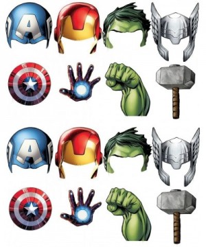 Marvel Avengers Photo Booth Props- 16ct - CD12NSRM5EH $11.97 Photobooth Props