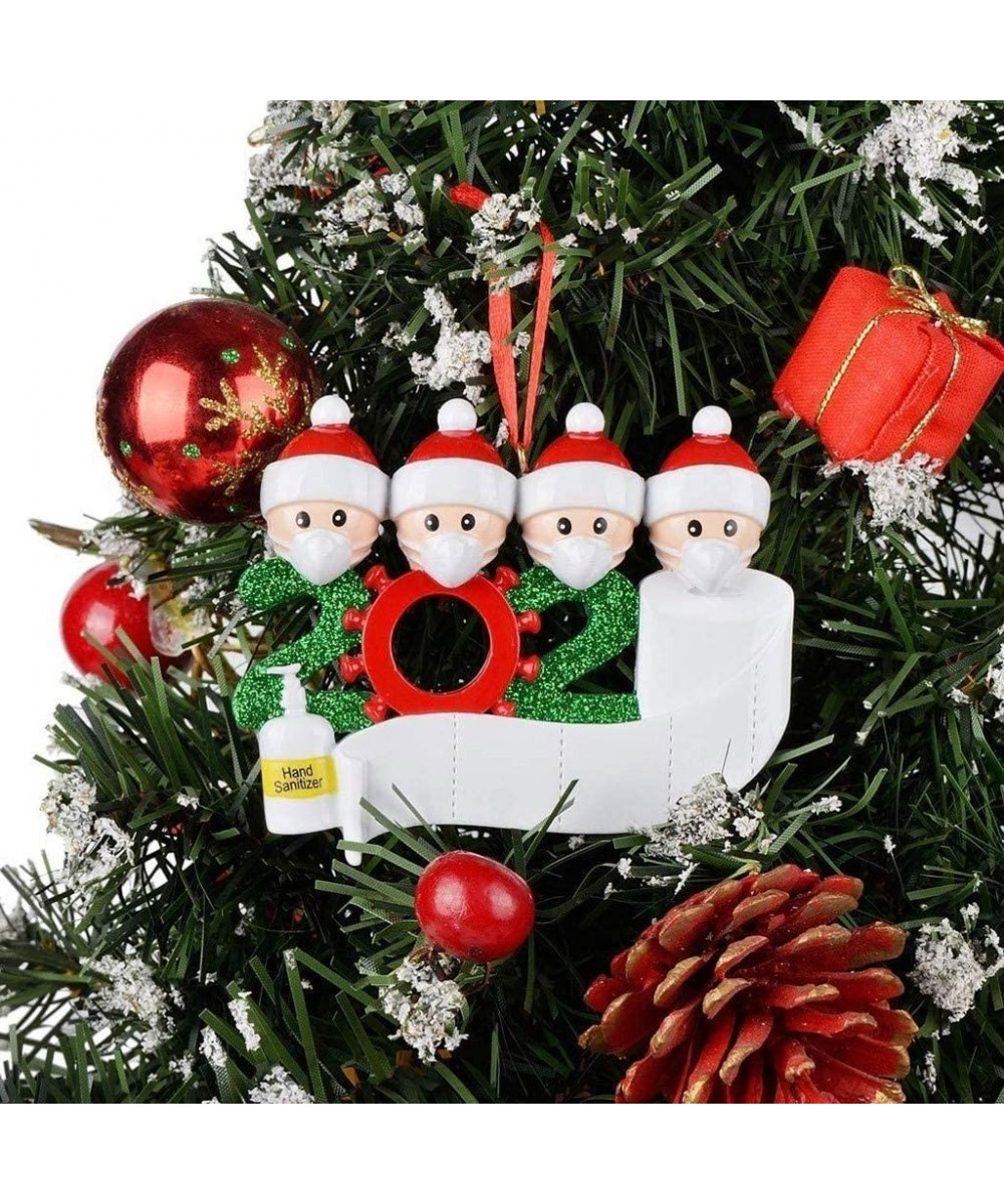 Personalized Survived Family Ornament 2020 Christmas Holiday Decorations (White- Family of 4) - White - CT19IT9SUH0 $9.10 Orn...