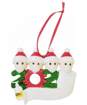 Personalized Survived Family Ornament 2020 Christmas Holiday Decorations (White- Family of 4) - White - CT19IT9SUH0 $9.10 Orn...