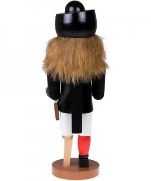 Traditional Wooden Pirate Nutcracker with Peg Leg Festive Holiday Décor - 10" Tall Perfect for Shelves and Tables - Ornate De...