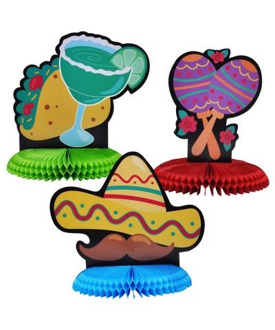 6 Cinco De Mayo Fiesta Honeycomb Table Centerpiece 8.5" for Fun Fiesta Taco Party Supplies- Luau Event Photo Props- Mexican T...