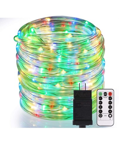 Rope Lights Outdoor- Connectable 66ft 336 LED Rope Lights with Remote&Timer- 8 Lighting Modes Waterproof Fairy String Lights ...