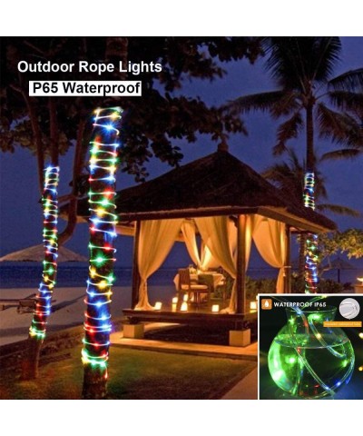 Rope Lights Outdoor- Connectable 66ft 336 LED Rope Lights with Remote&Timer- 8 Lighting Modes Waterproof Fairy String Lights ...