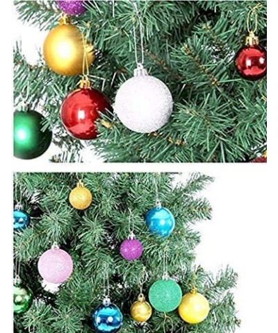 Christmas Ball Pendant- Decorative Shatterproof Christmas Tree Pendants Hanging 40mm Christmas Baubles Balls Ornaments Set- 2...