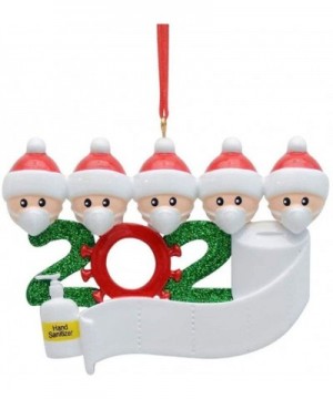 2020 Quarantine Survivor Family Customized Christmas Decorating Kit- Personalized Name Christmas Ornament with Mask Creative ...