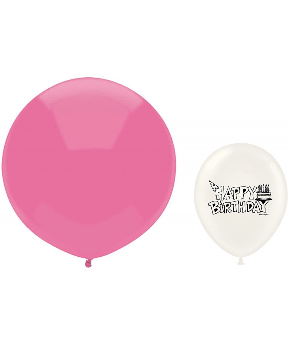 17" Outdoor Display Balloons Bundle Bag of 72 (Passion Pink) - Passion Pink - C2189343KA0 $31.99 Balloons