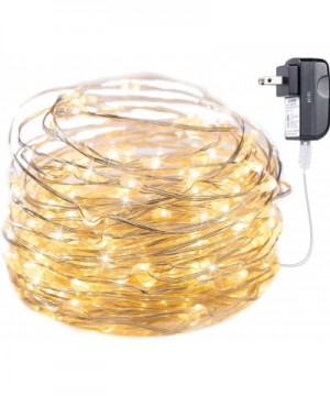 Fairy Lights- 40Ft 120 LED Waterproof Starry Firefly String Lights Plug in Silver Wire Perfect for Christmas Party DIY Weddin...