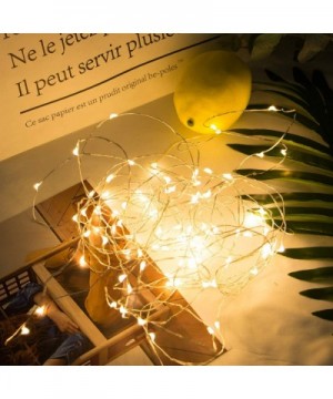 Fairy Lights- 40Ft 120 LED Waterproof Starry Firefly String Lights Plug in Silver Wire Perfect for Christmas Party DIY Weddin...