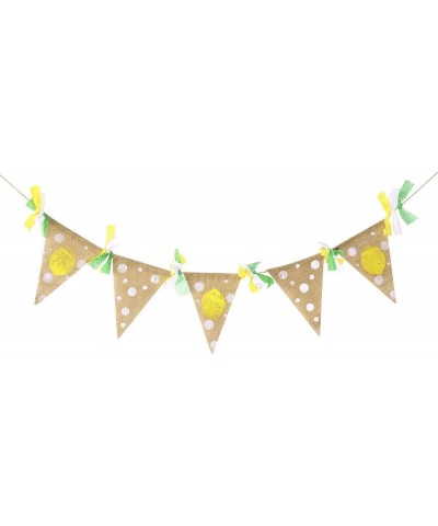 Lemon Theme Burlap Banner Party Banner Garland for Baby Shower Birthday Party Decoration - CM18SD5W86E $5.92 Banners