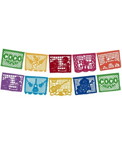 Coco Movie Large Plastic Papel Picado Banner 10 Multicolored Panels 2 Pack - C818HURRKTE $10.27 Banners & Garlands
