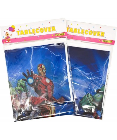 Set of 2 Superhero Tablecloths AV Party Tablecloths Plastic 42" X 70" Party Decorations and Supplies - C417YZ3YXDQ $6.91 Tabl...