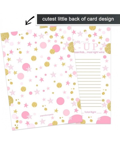 Pink and Gold Baby Shower Game Word Scramble Pack (25 Cards) Unscramble Activity - Girls Sprinkle - Princess - Twinkle Little...
